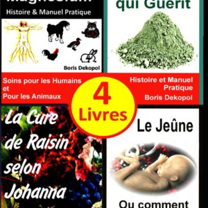 Chlorure de magnésium : guide pratique pour les curieux de santé, pour renforcer votre bien-être naturel
Argile : ouvrage complet pour les passionnés de médecine douce, pour découvrir les bienfaits de cette terre qui guérit
Cure de raisin : méthode accessible pour les amateurs de détox, pour revitaliser votre corps selon Johanna Brandt
Jeûne : guide essentiel pour ceux qui cherchent à rajeunir, pour comprendre les bienfaits de cette pratique ancestrale