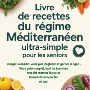 Régime méditerranéen : le guide de recettes ultra-simples pour seniors, pour manger sainement et vivre plus longtemps
